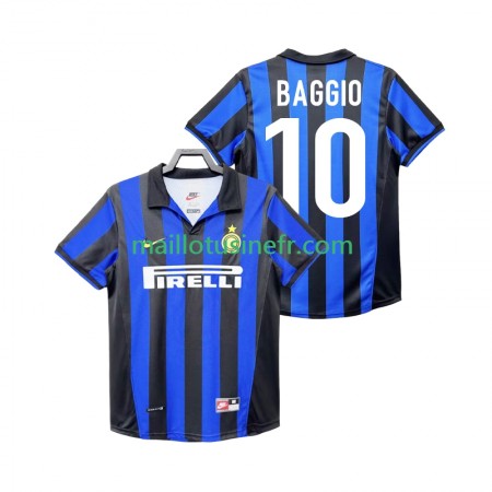 Maillot de Foot Inter Milan BAGGIO 10 1999 Domicile Retro 1998